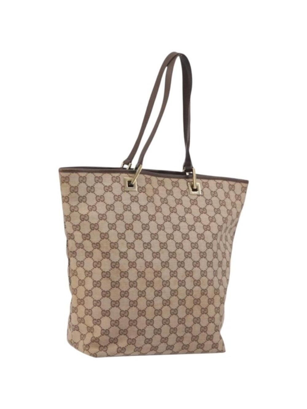 GUCCI GG Canvas Tote Bag Pink Gold 002 1098